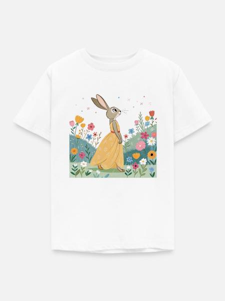 Cute rabbit - Kinder T-Shirt - Weiß