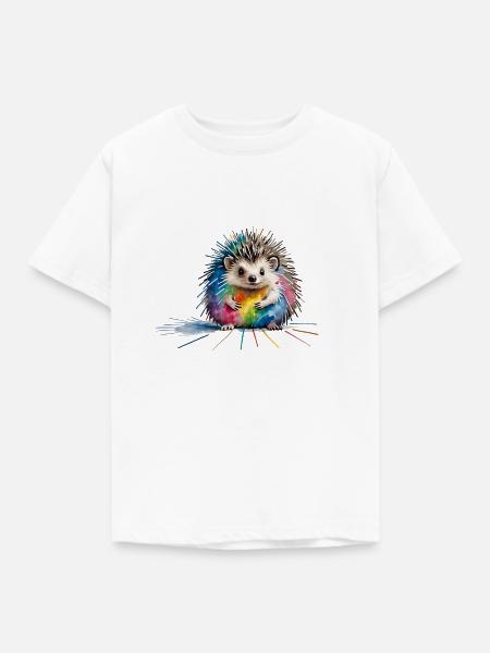 Igel - Kinder T-Shirt - Weiß