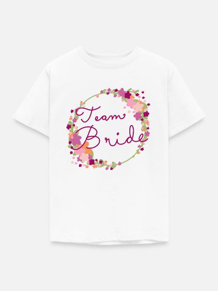 Team Bride /Team Braut - Kinder T-Shirt - Weiß