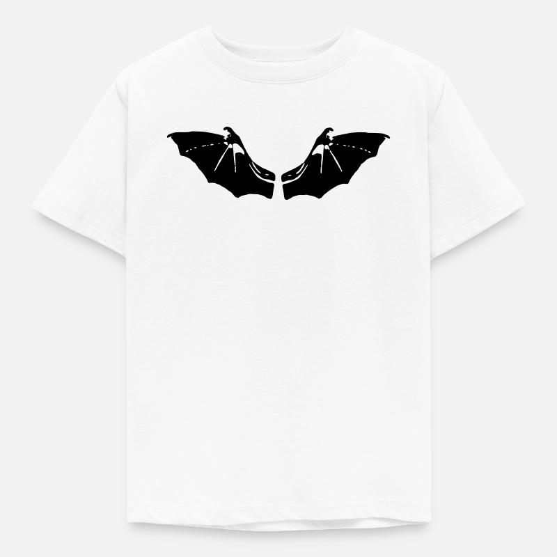 Fledermaus Flügel - Kinder T-Shirt - Weiß