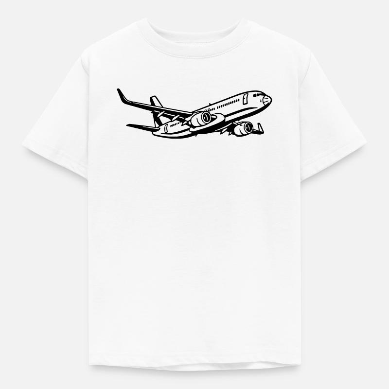 Flugzeug - Kinder T-Shirt - Weiß