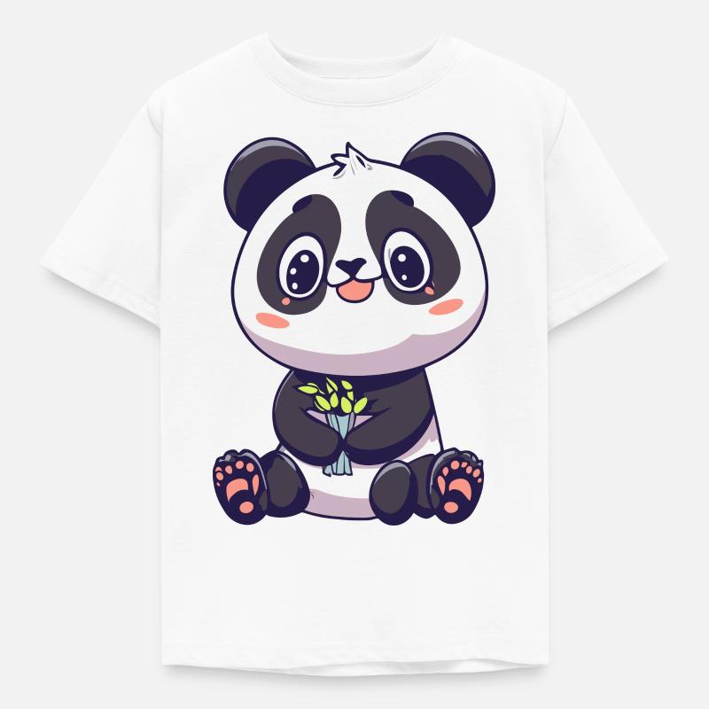 Panda mignon - T-shirt Enfant - blanc