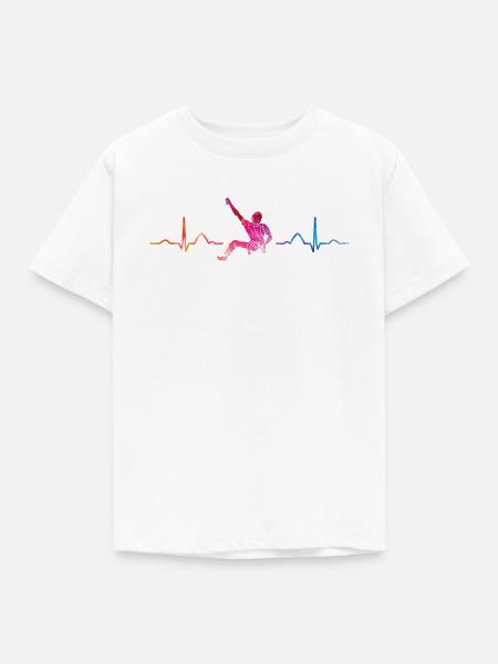 Boulderer Herzschlag Boulder Bouldern - Kinder T-Shirt - Weiß