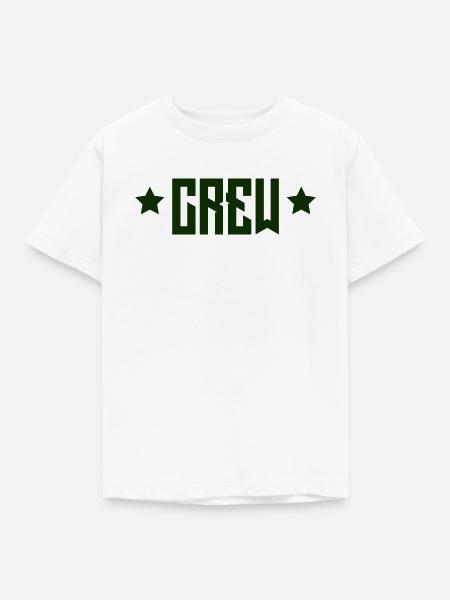 Crew Sterne - Kinder T-Shirt - Weiß