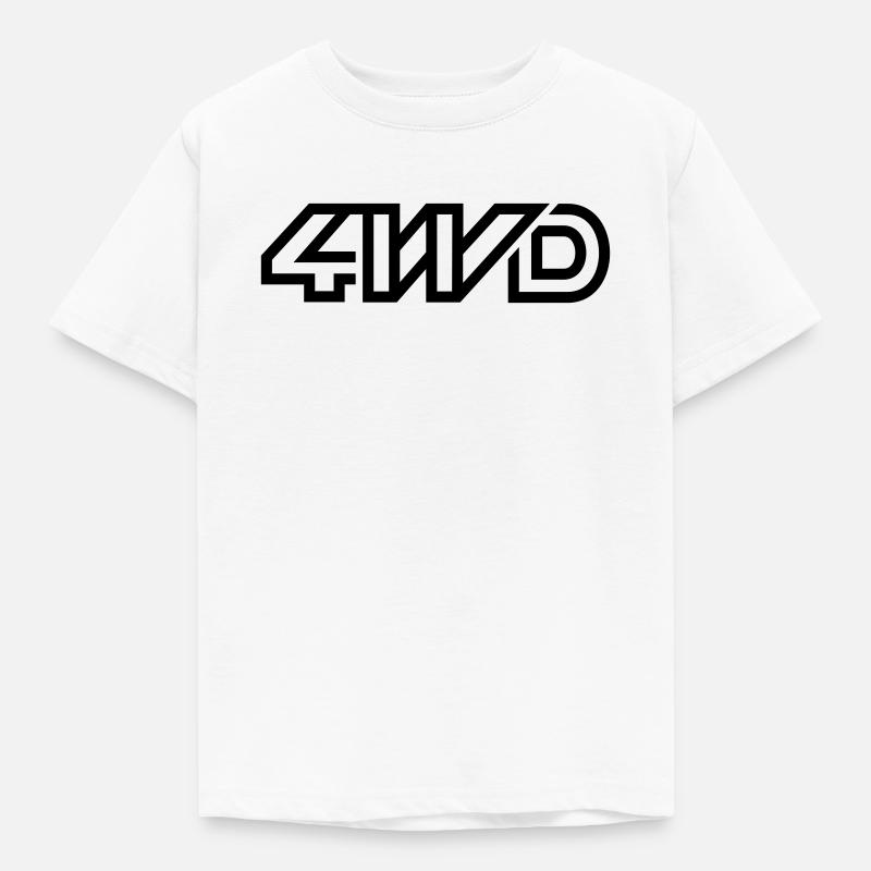 4 roues motrices - T-shirt Enfant - blanc
