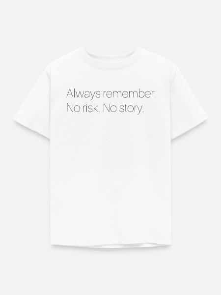 Motivierender Spruch - Kinder T-Shirt - Weiß