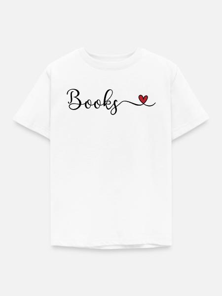 Bücher - Kinder T-Shirt - Weiß