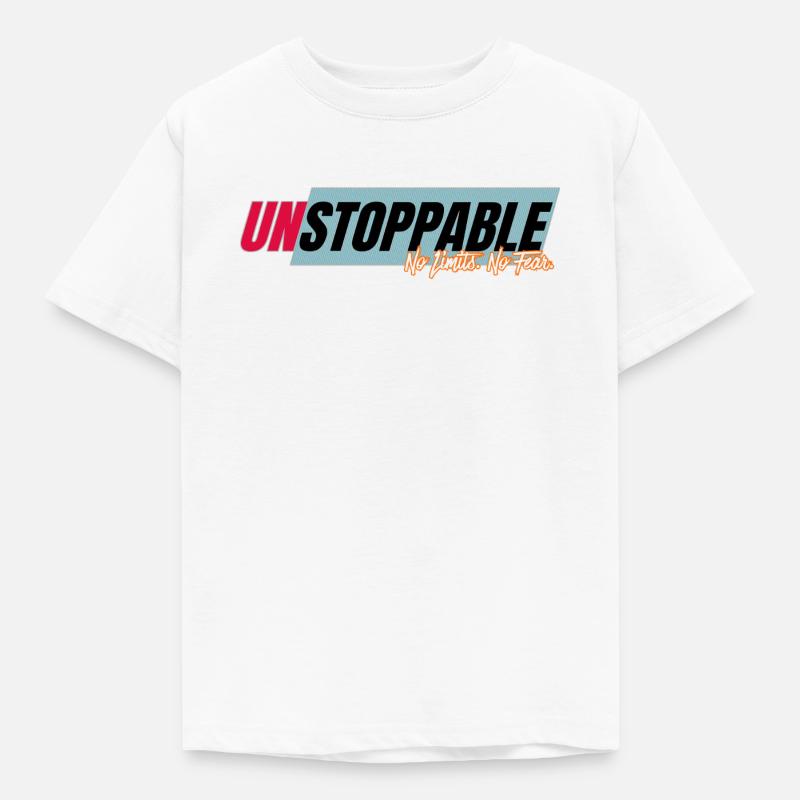 Unstoppable without limits - Kids' T-Shirt - white
