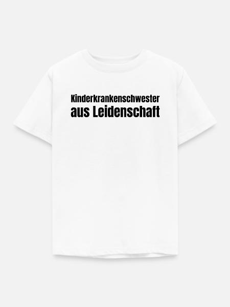 Kinderkrankenschwester aus Leidenschaft Geschenk - Kinder T-Shirt - Weiß
