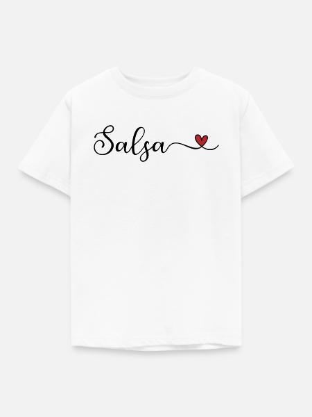 Salsa Heart - Kinder T-Shirt - Weiß