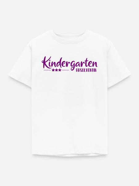 Kindergarten Absolventin - Einschulung - Kita - Kinder T-Shirt - Weiß