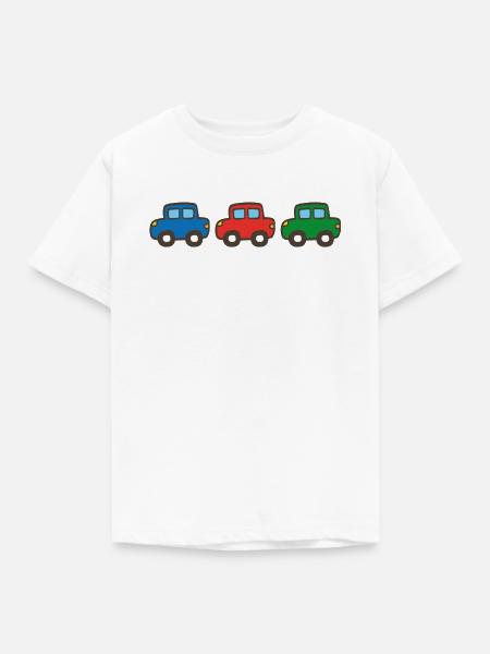 drei Autos - Kinder T-Shirt - Weiß
