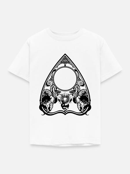 Planchette Teufel Halloween - Kinder T-Shirt - Weiß