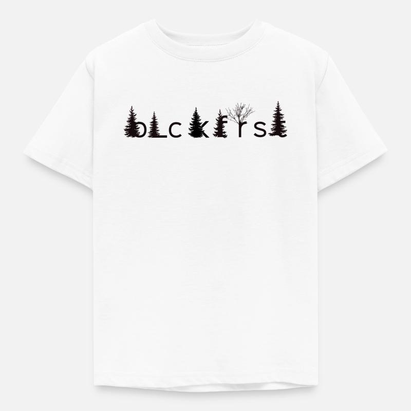 blckfrst black - Kinder T-Shirt - Weiß