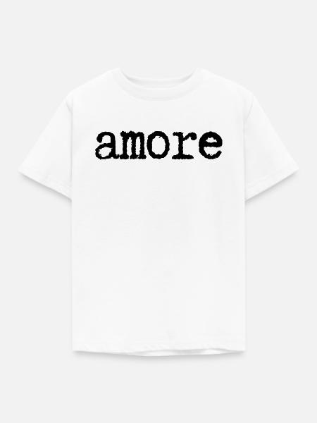 amore - Kinder T-Shirt - Weiß