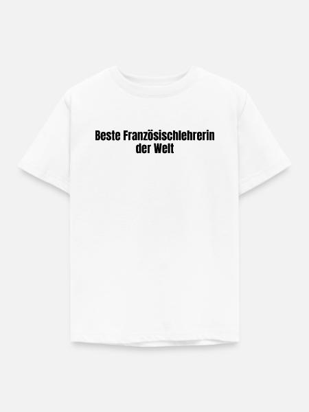 Beste Französischlehrerin der Welt Geschenk - Kinder T-Shirt - Weiß