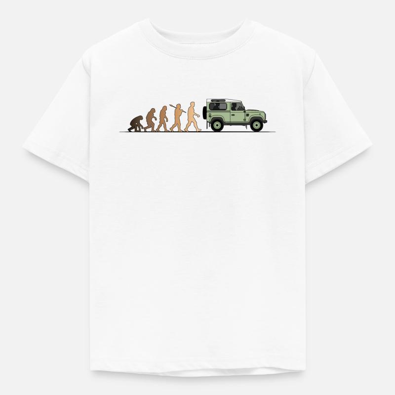 Defender Evolution 90 Couleur - T-shirt Enfant - blanc