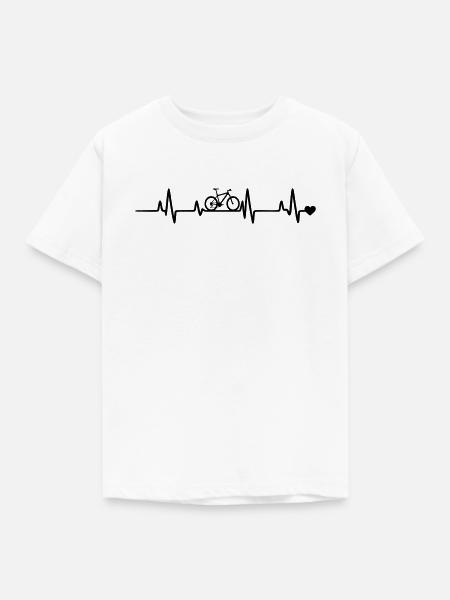  Fahrrad Radfahrer - Kinder T-Shirt - Weiß