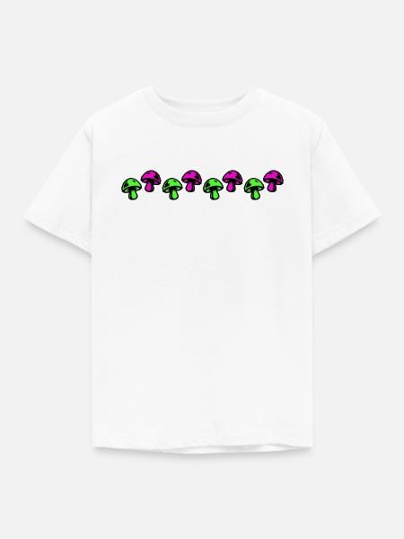 Pilze Bunt - Kinder T-Shirt - Weiß