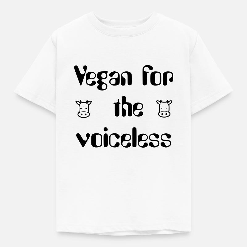 végétalien pour les sans voix - T-shirt Enfant - blanc