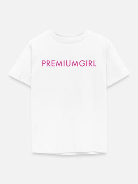 Premiumgirl - Kinder T-Shirt - Weiß