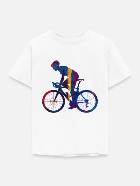 Fahrrad - Kinder T-Shirt - Weiß