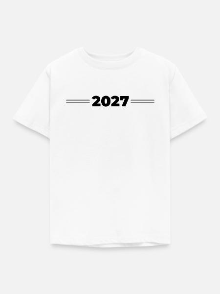 2027 Jahr - Kinder T-Shirt - Weiß