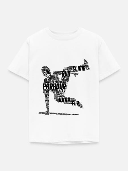 Parkour - Kinder T-Shirt - Weiß