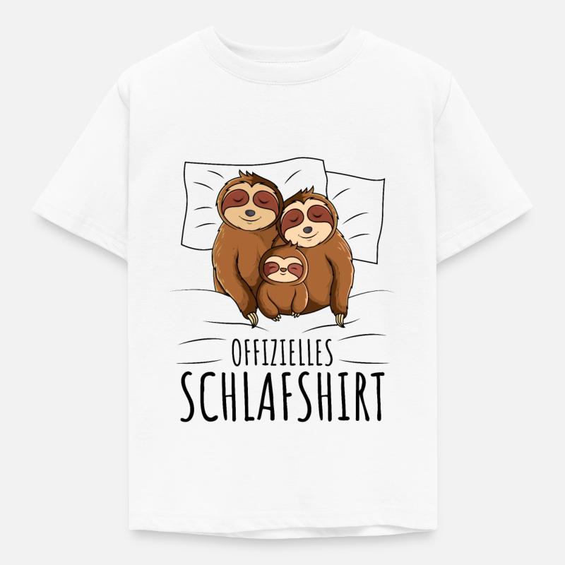 Faultier - Kinder T-Shirt - Weiß