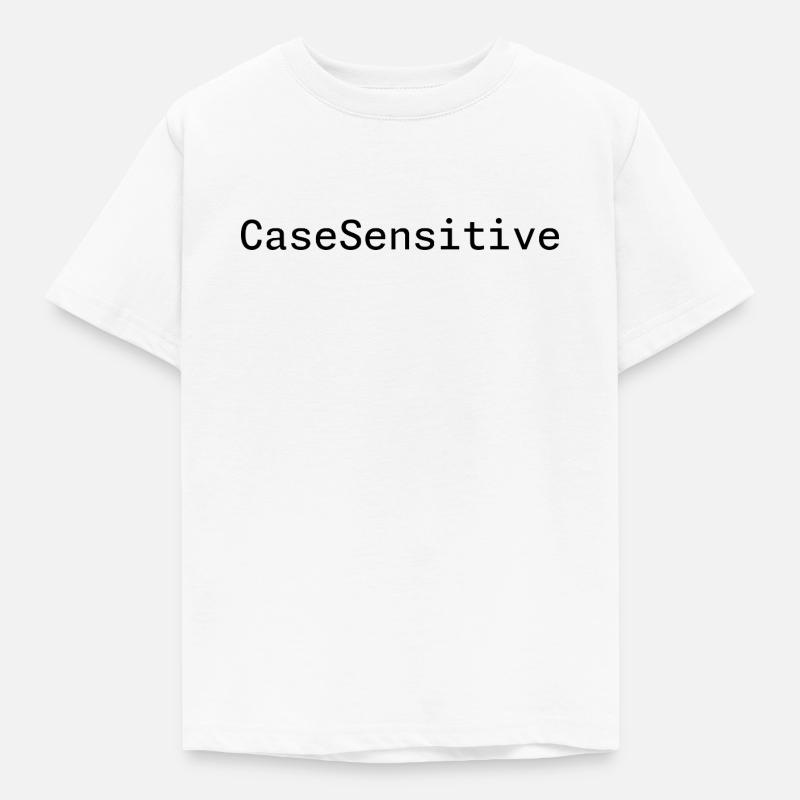 CaseSensitive Developer Humor - Kids' T-Shirt - white