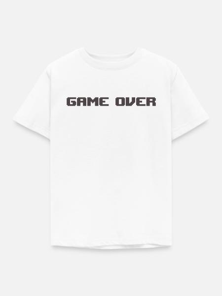 Game over retro - Kinder T-Shirt - Weiß