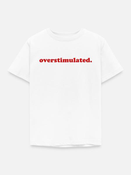 Lustige, überstimulierte, gestresste Mutter, introvertierte - Kinder T-Shirt - Weiß