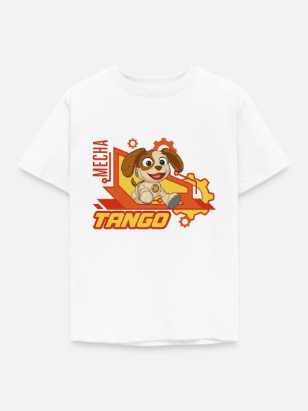 Mecha Builders Mecha Tango - Kinder T-Shirt - Weiß