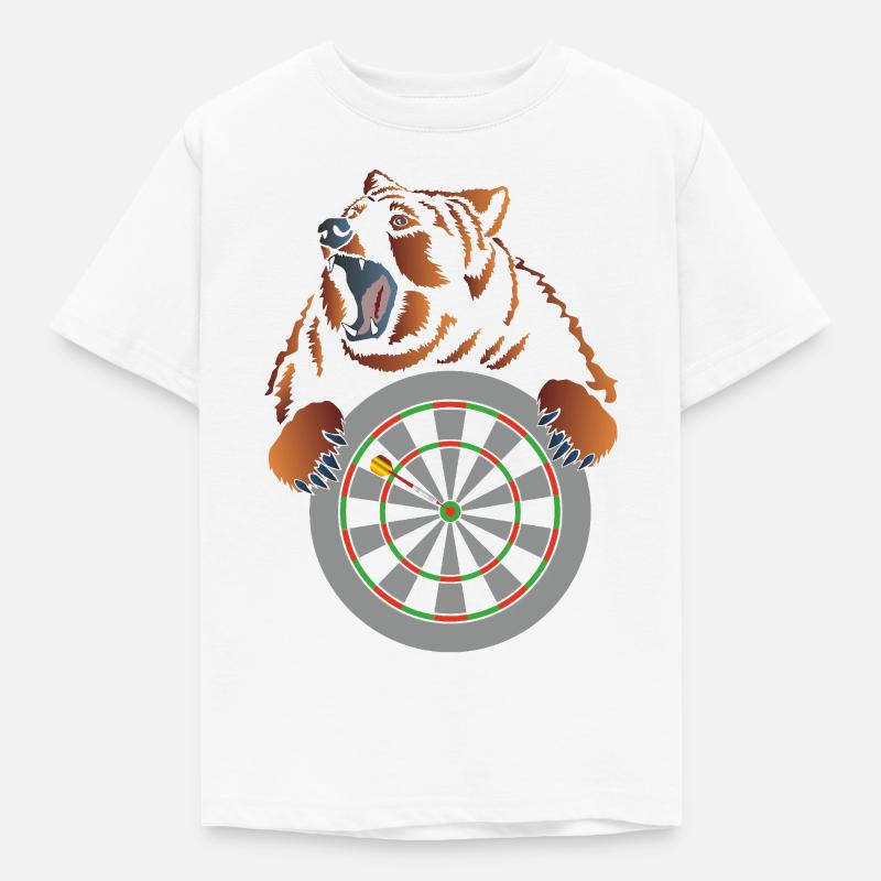 Fléchette Fléchettes Ours Fléchettes - T-shirt Enfant - blanc