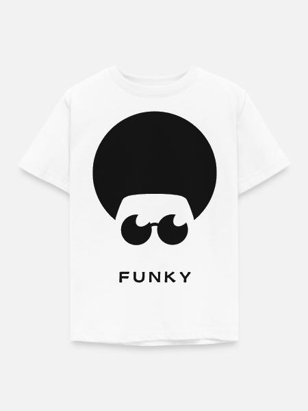 Funky-Logo - Kinder T-Shirt - Weiß