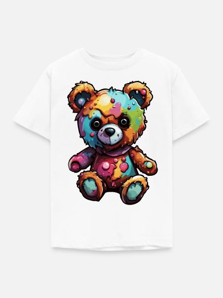 Teddybär / Kuscheltier / Stofftier / Geschenkidee - Kinder T-Shirt - Weiß