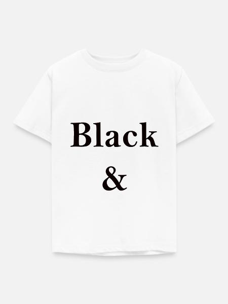 Black and White - Kinder T-Shirt - Weiß