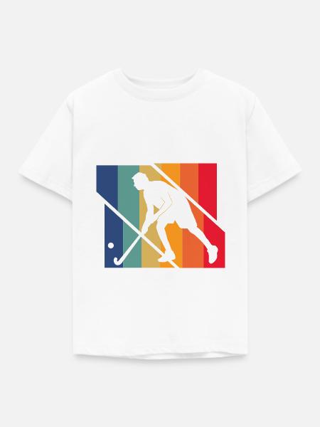 Feldhockey - Kinder T-Shirt - Weiß