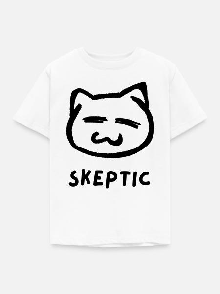 Skeptisch - Kinder T-Shirt - Weiß