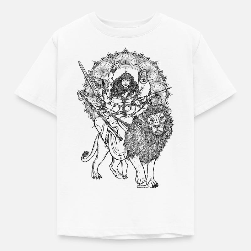 Durga - Kinder T-Shirt - Weiß