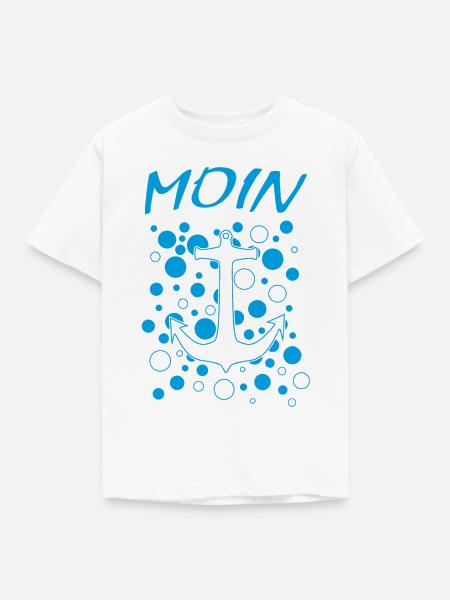 Moin - Kinder T-Shirt - Weiß