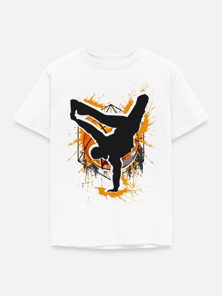 Breakdance - Breakdancer - Breakdancing - Bboy - Kinder T-Shirt - Weiß