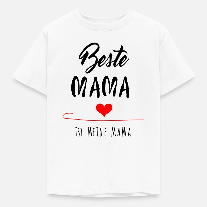 beste Mama, Muttertag - Kinder T-Shirt - Weiß