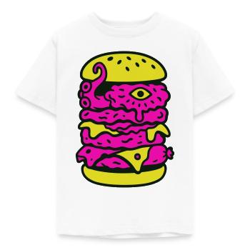 Monster Burger dans le style Pop Art - T-shirt Enfant - blanc - Devant - AI Model Kid Male (0cm)