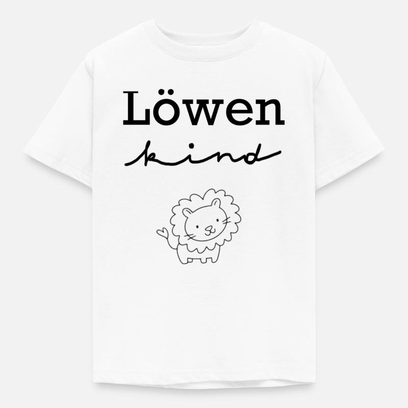 Löwen Kind - Kinder T-Shirt - Weiß