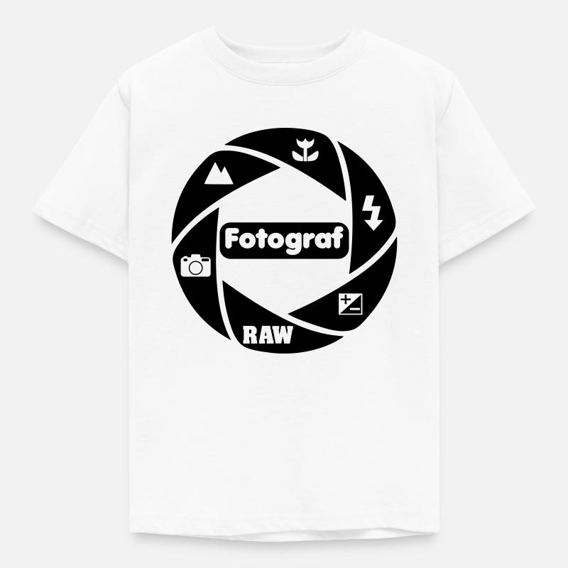Fotograf - Kinder T-Shirt - Weiß
