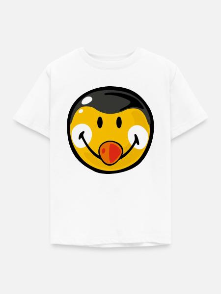 Smiley Penguin - Kinder T-Shirt - Weiß