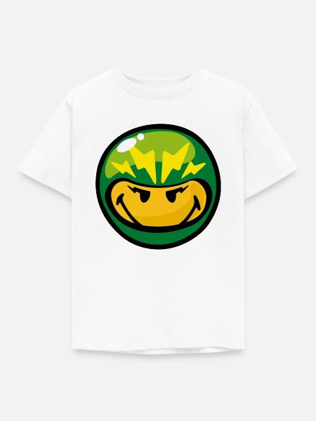 Smiley - Kinder T-Shirt - Weiß