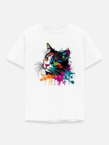 Kätzchen - Kinder T-Shirt - Weiß