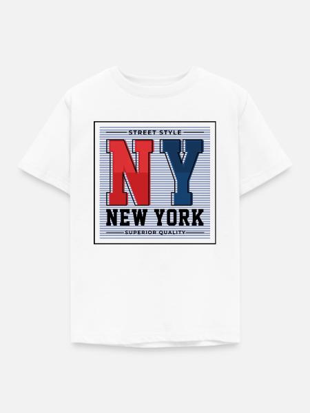 New York - Kinder T-Shirt - Weiß